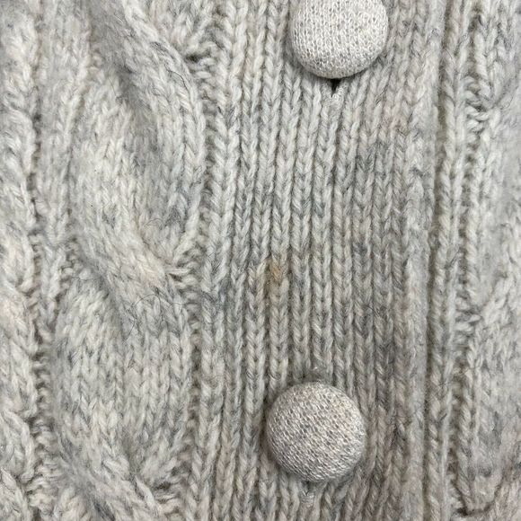 Saturday Sunday Cable Knit Cardigan Sweater Wool - Picture 4 of 8
